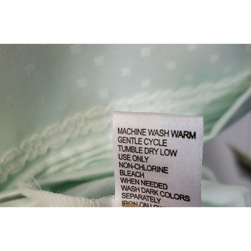 Miss Elaine Womens But Front Gown Robe Knit Light Mint Green Size Med NEW 36in M - Picture 5 of 8